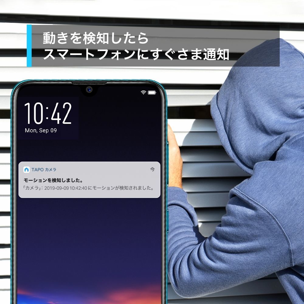 動体検知→通知