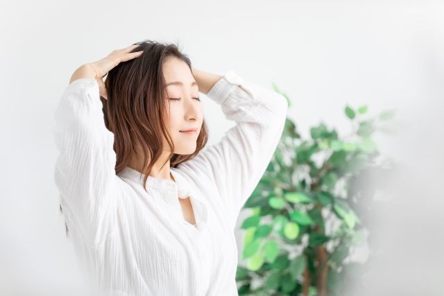 健やかな頭皮を保ち、フケ、カユミを抑える