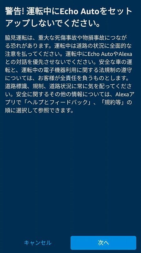 Echo Auto 設定