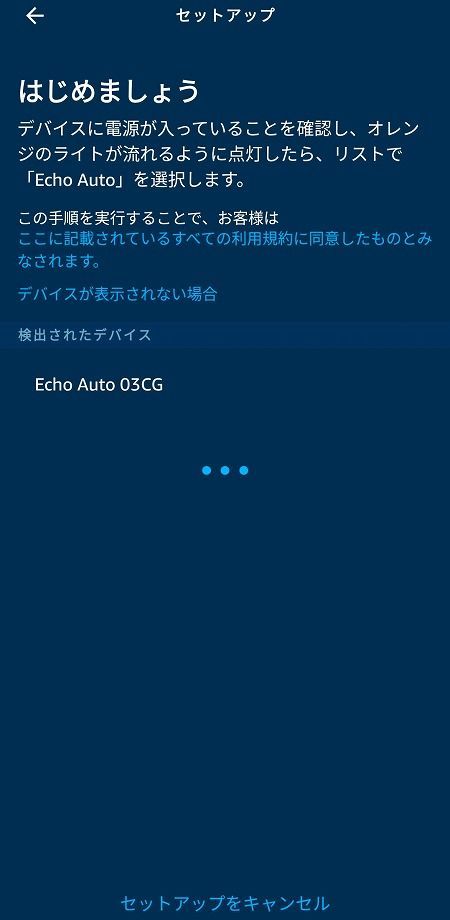 Echo Auto 設定