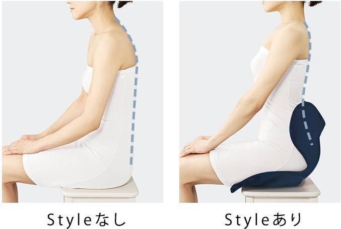 自然と骨盤が立って背筋が伸びる