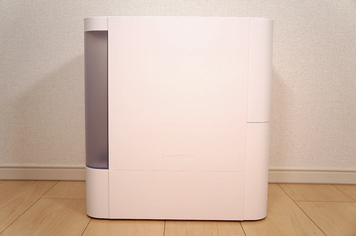 白を基調としたSwitchBot気化式加湿器の本体外観