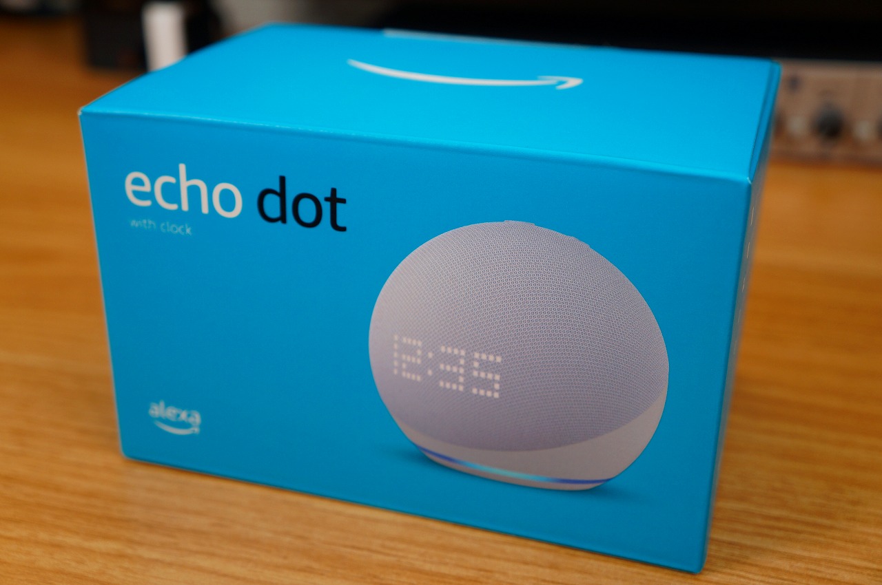 Amazon Echo Dot with clockの開封・外観