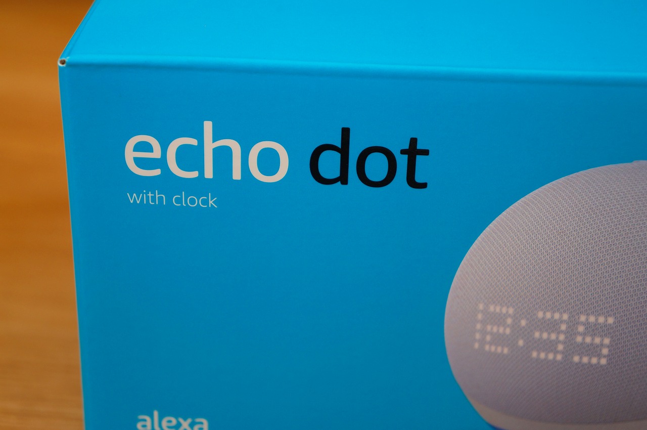 Amazon Echo Dot with clockの開封・外観